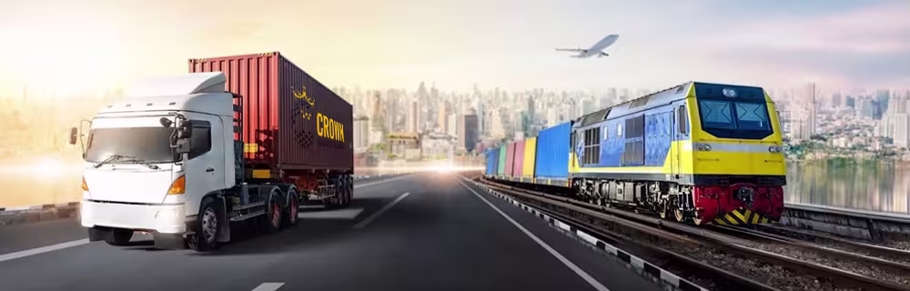 Land Transport via Truck and Rail